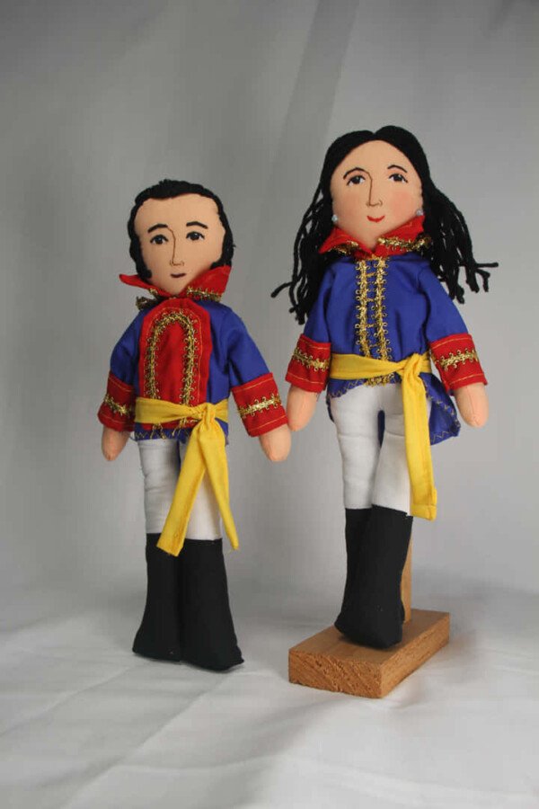 Bolívar y Manuelita